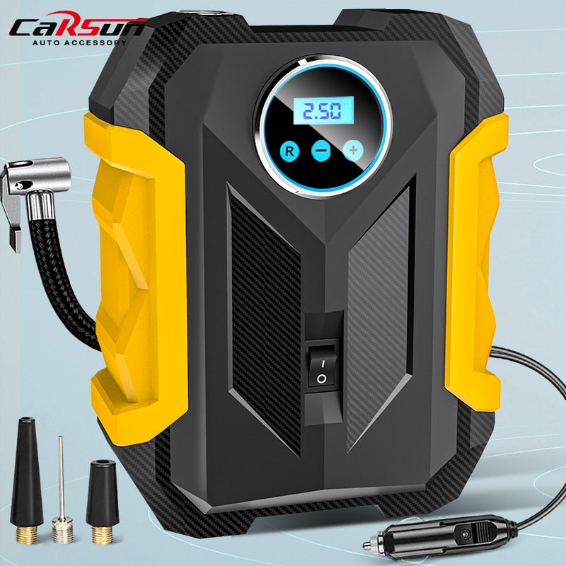 CARSUN Portable Automobile Air Compressor Digital Tire Inflation Pump